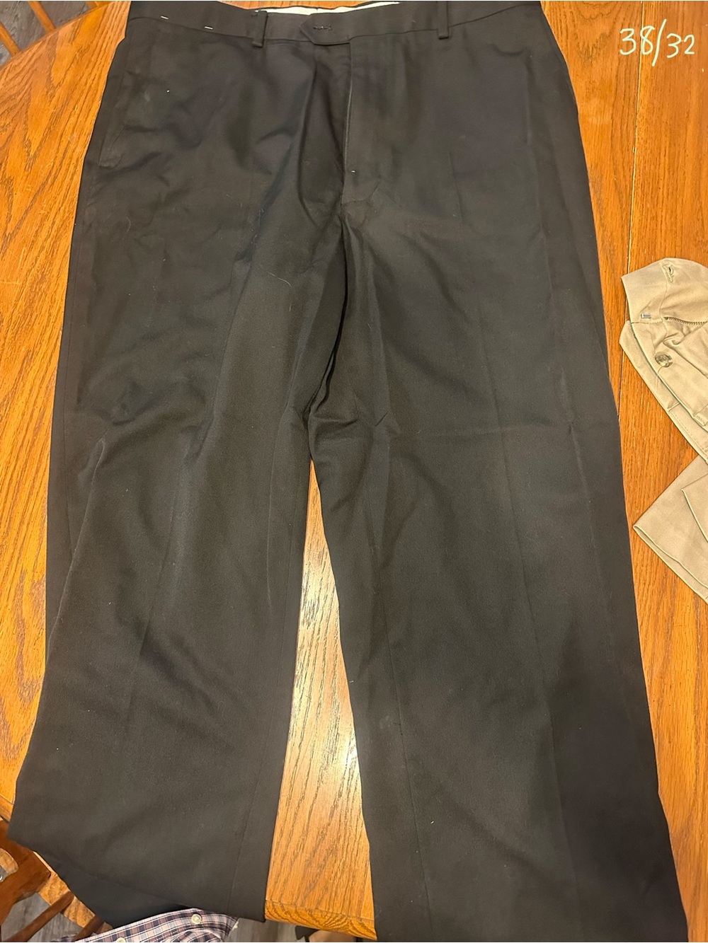 David Taylor Men's Black Dress Pants - Straight Leg